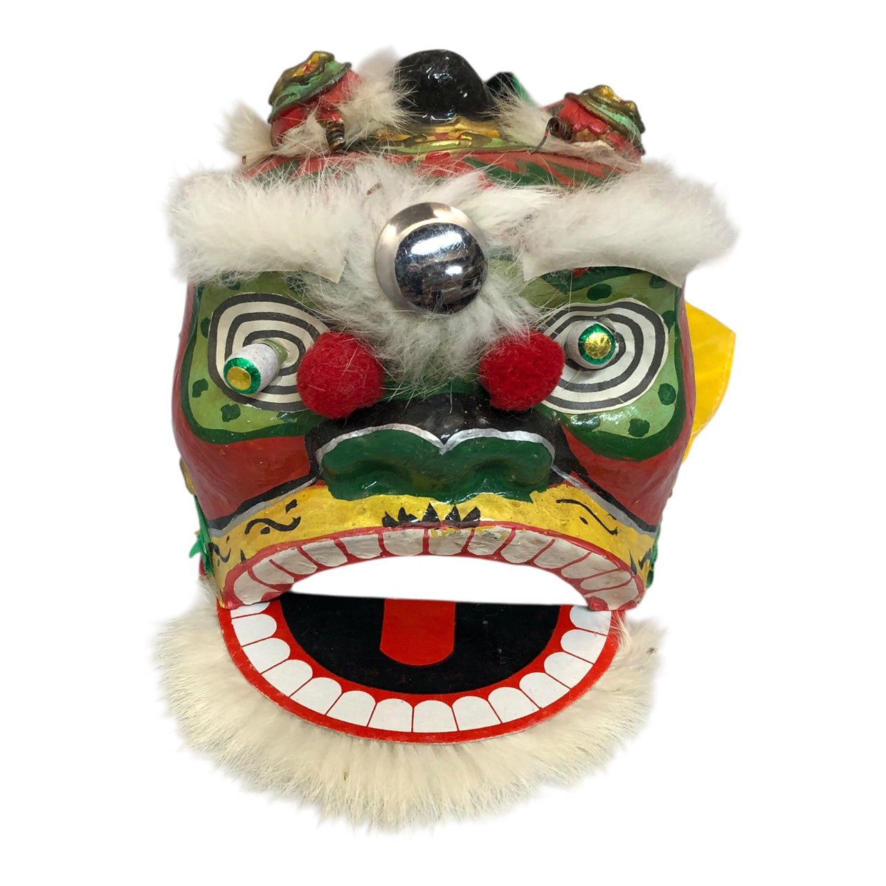 17906 - 5.5" X 6" Paper Mâché Dragon Head Puppet |21-26|