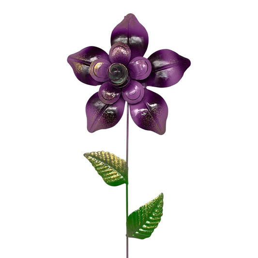 37067 - Set of 7 Purple Metal Daisy 21" Garden Stakes |TBD|