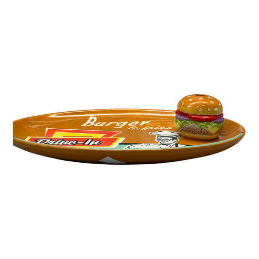 2033 - Clay Art Burgers To Go Plate |13-14|