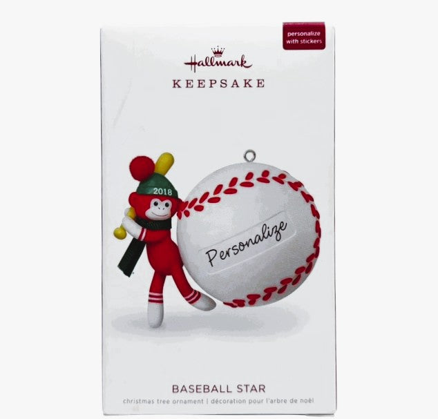 9004 - HALLMARK Set of 3 All Star Baseball Ornaments |Pod 1-70|