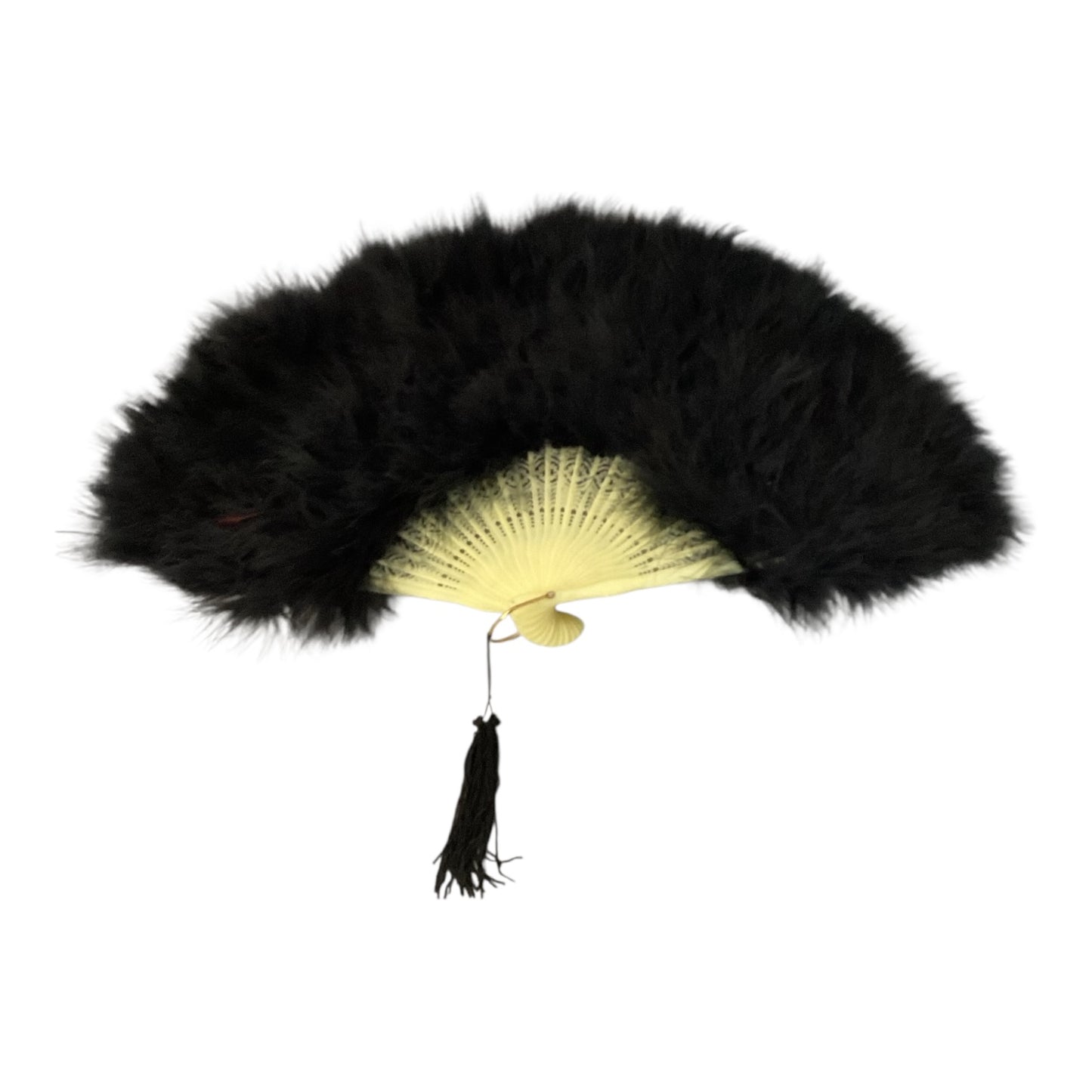 11023 - 12" Black Feather Fan |Store|