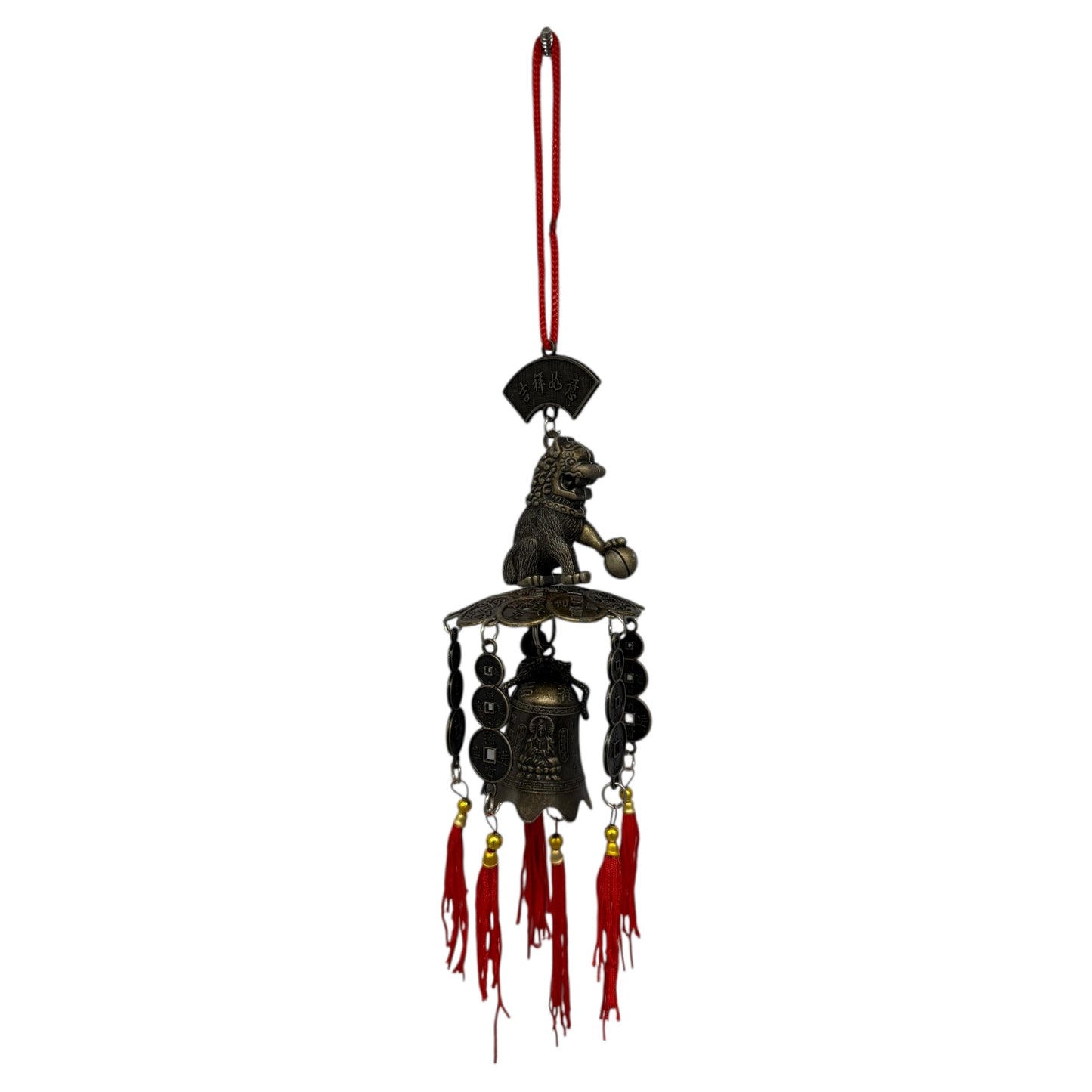 11682 - Oriental Hanging Bear Charm With Pagoda |13-10|