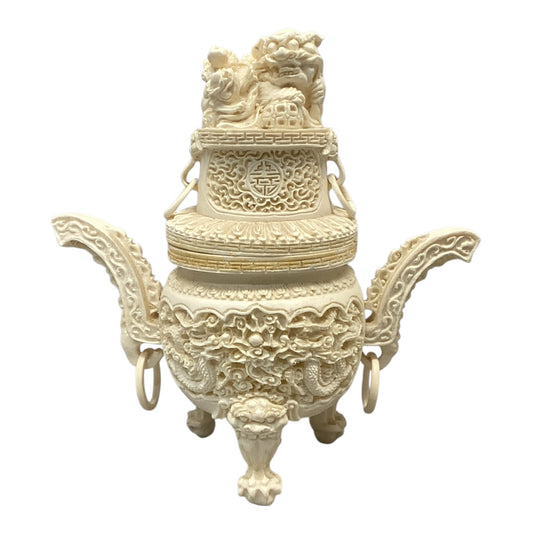 11919 - Incense Holder Faux Ivory Medium 8-Inch |12-18|