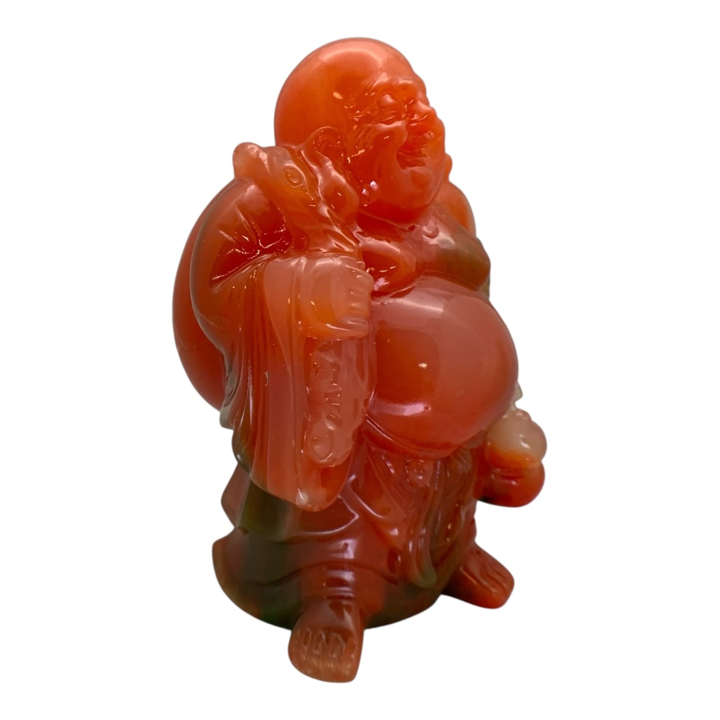 13149 - 6" Tricolor Buddha Red Jadeite - Gourd |X-03|