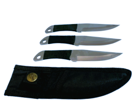 13811 - Three Pack Set of Throwing Knife Skyhawk 6-1/4" |81|