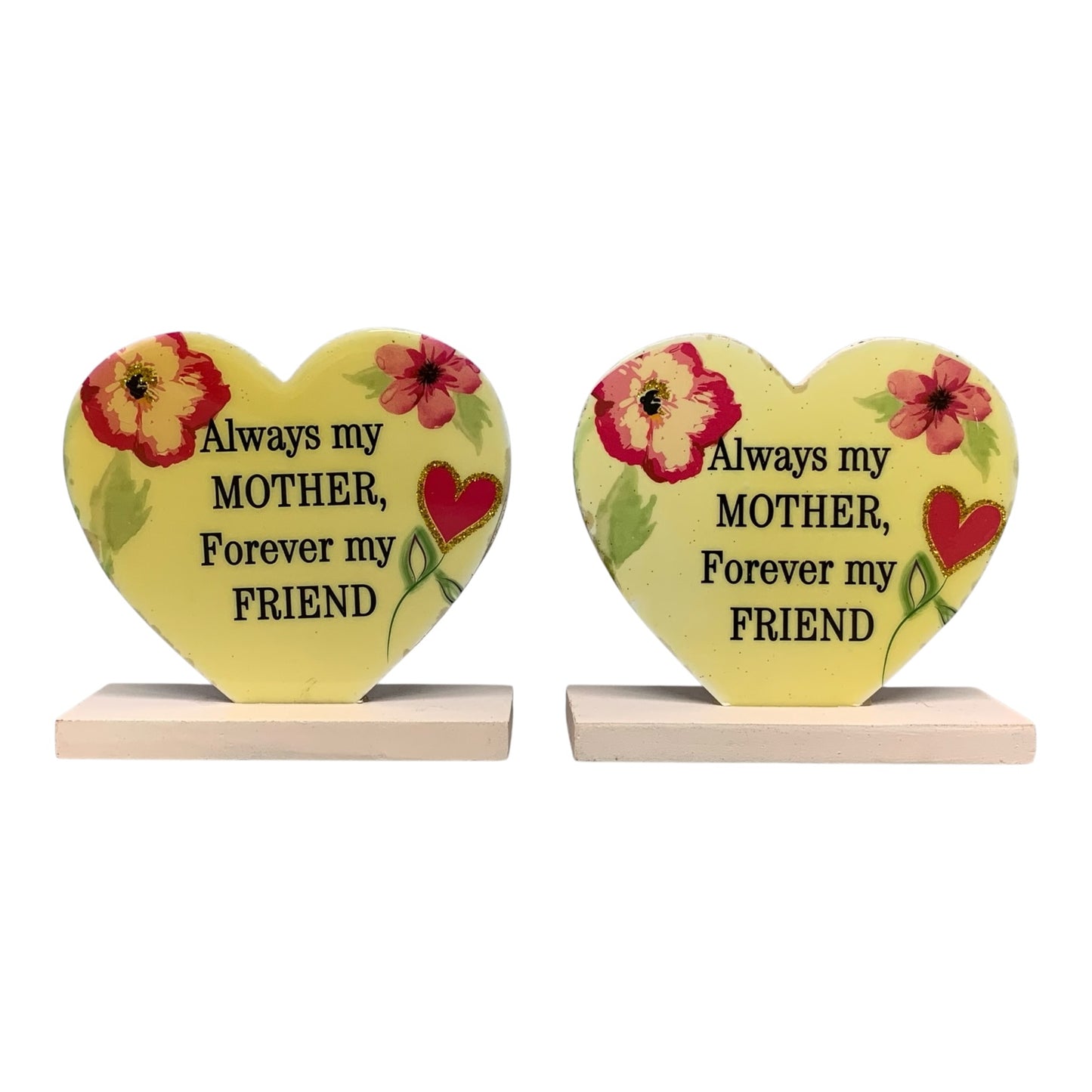 14397 - A Loving Mother Heart Plaque Set of 2 |17-26|