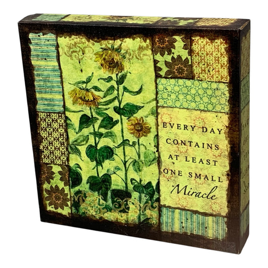 14568 - 9" Sunflower Pic Every Day Contain |5-13|
