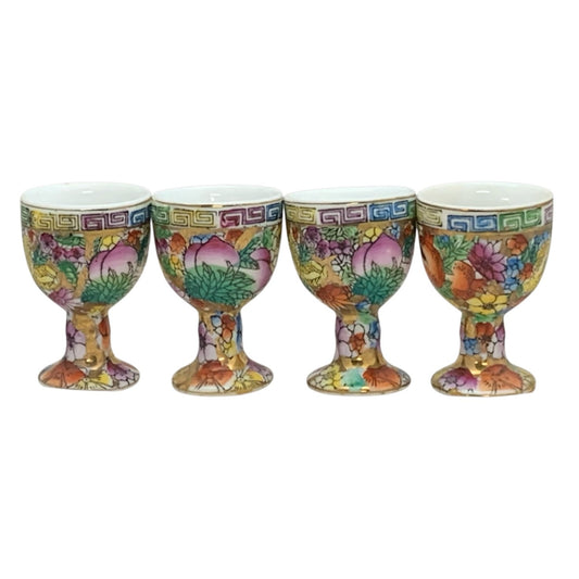 18372 - 6" Set of 4 Floral Egg Cups |10-15|