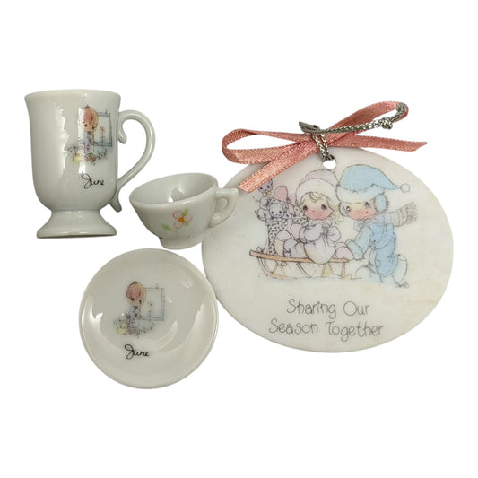 19923 - Precious Moments Set - Charm, Cup, Mug, Saucer |13-14|