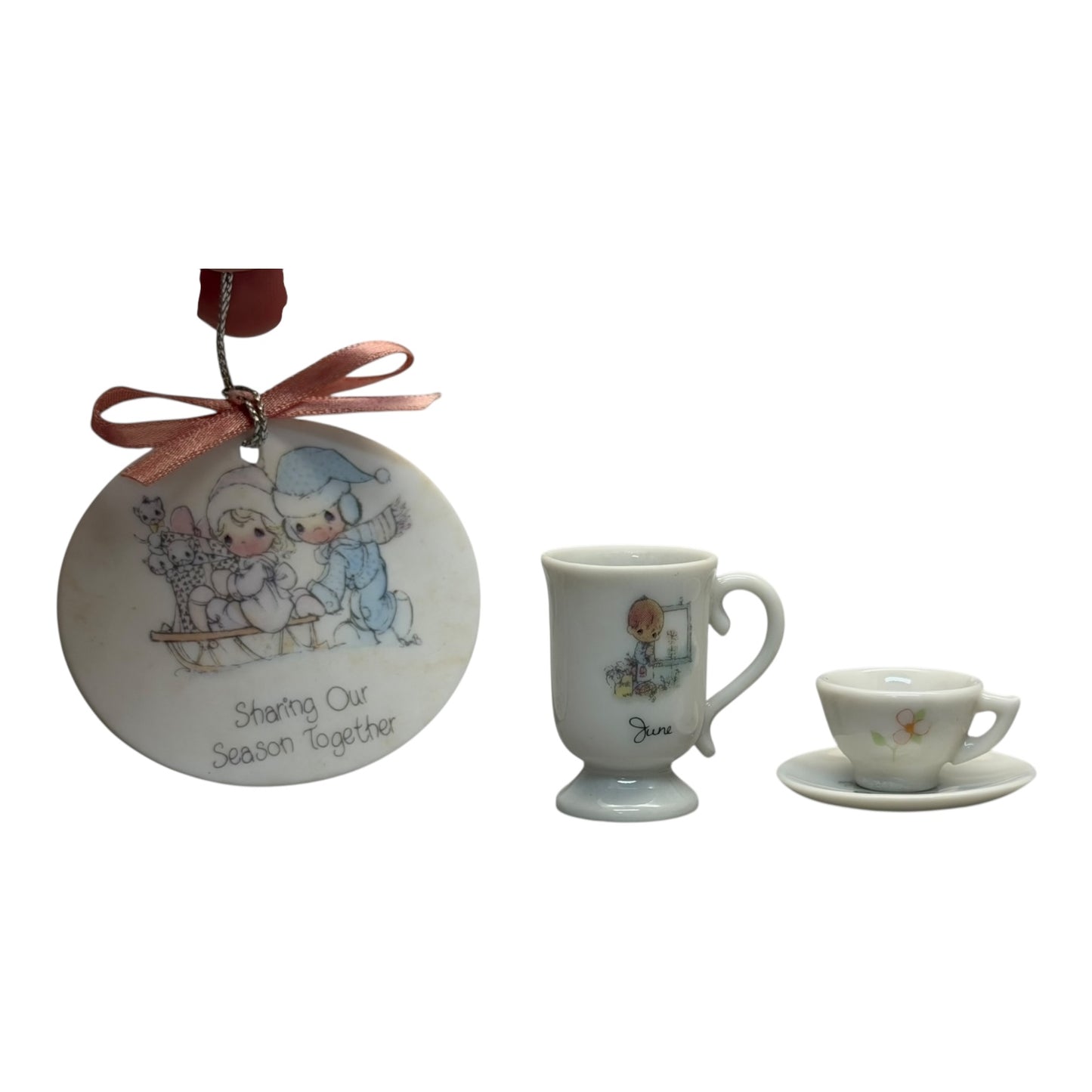 19923 - Precious Moments Set - Charm, Cup, Mug, Saucer |13-14|
