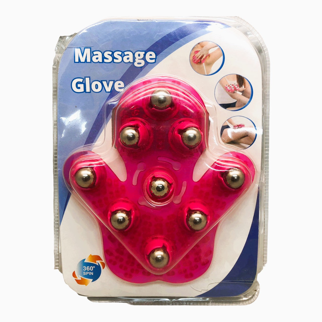 21435 - Pink Massage Gloves for Hand and Body |S-5|