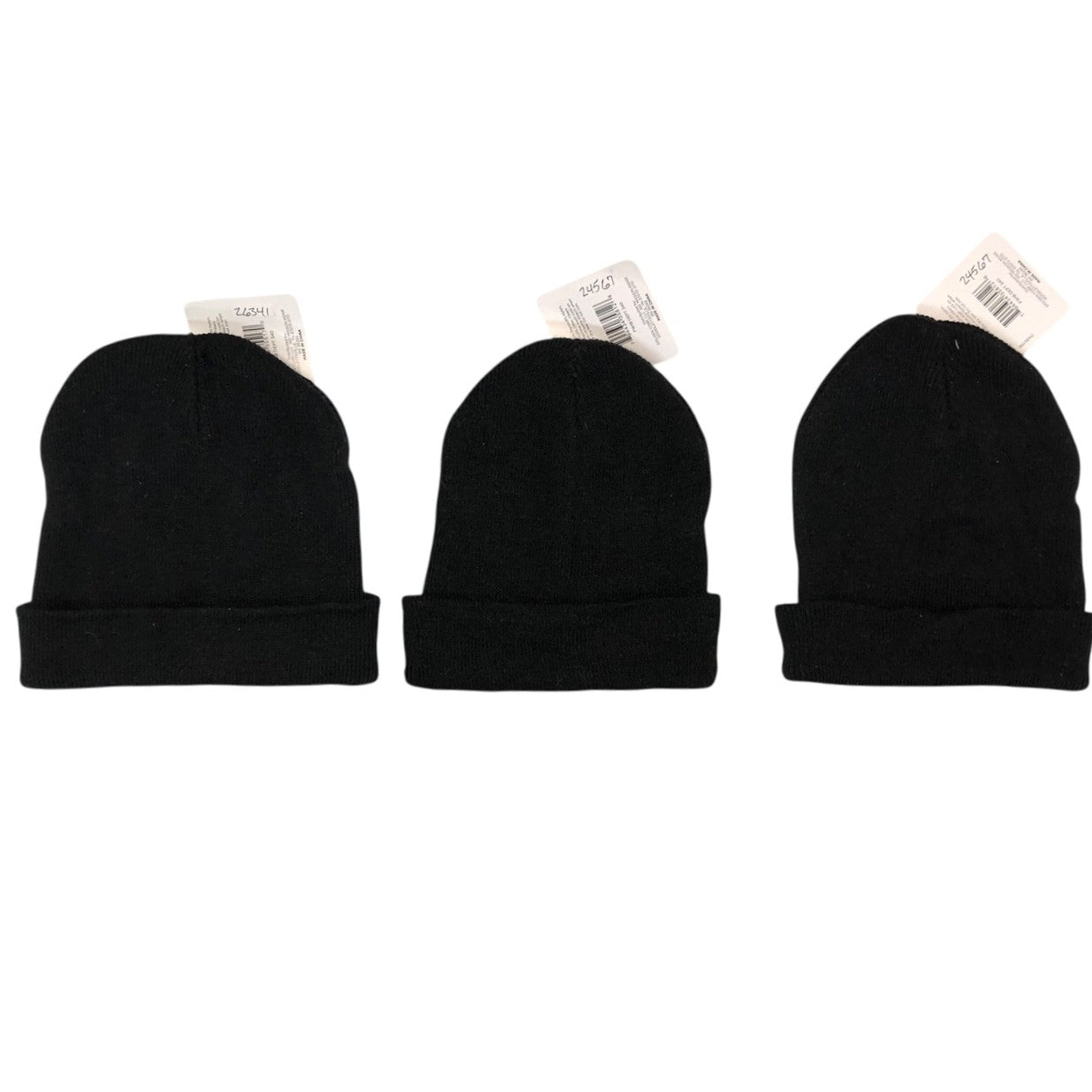 24567 - SET OF THREE Men's Black Beanies Bundle |TBD|