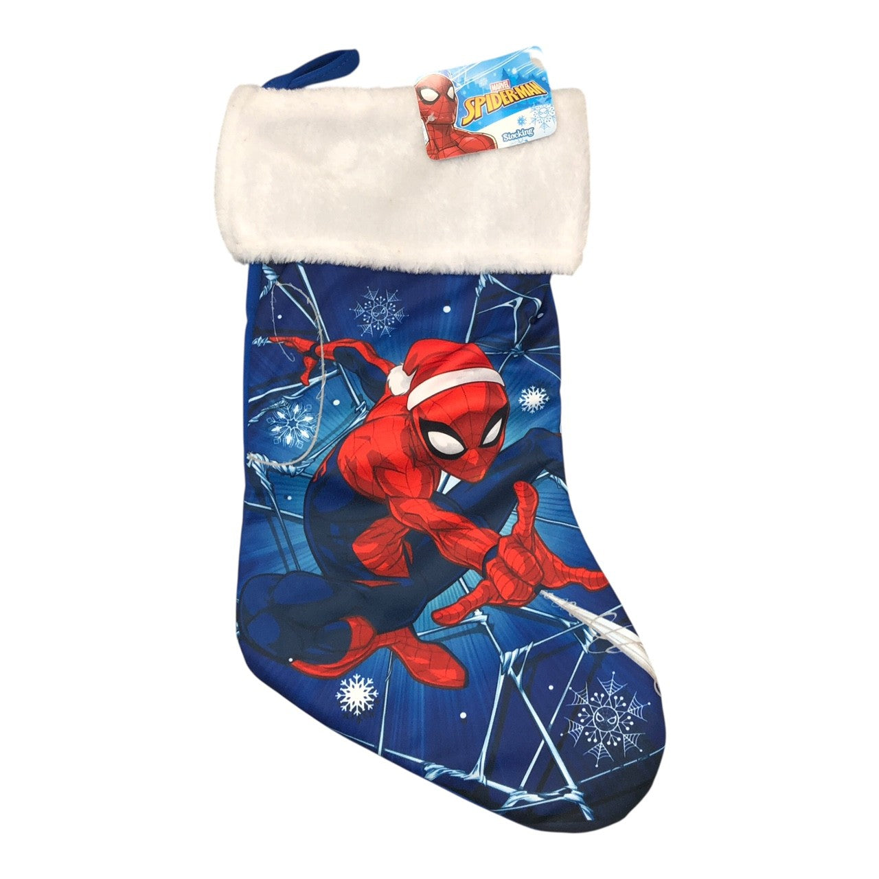 26354 - Blue Spiderman 16" Christmas Stocking |Pod 2-54|