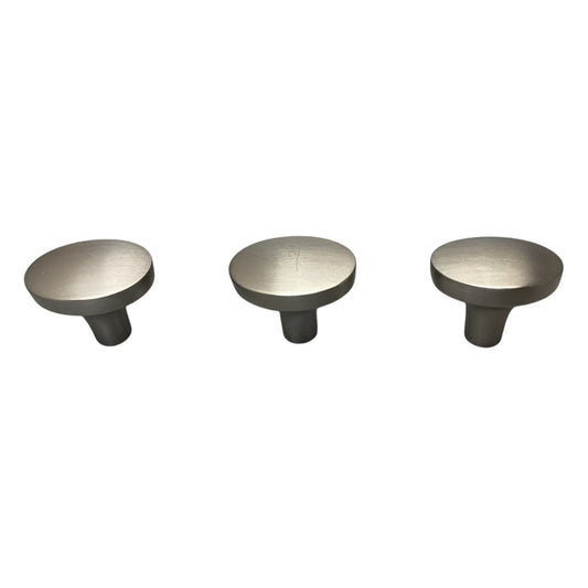 28754 - Satin Nickle Oval Knob Set of Three P30225C-SN-CP |11-12|