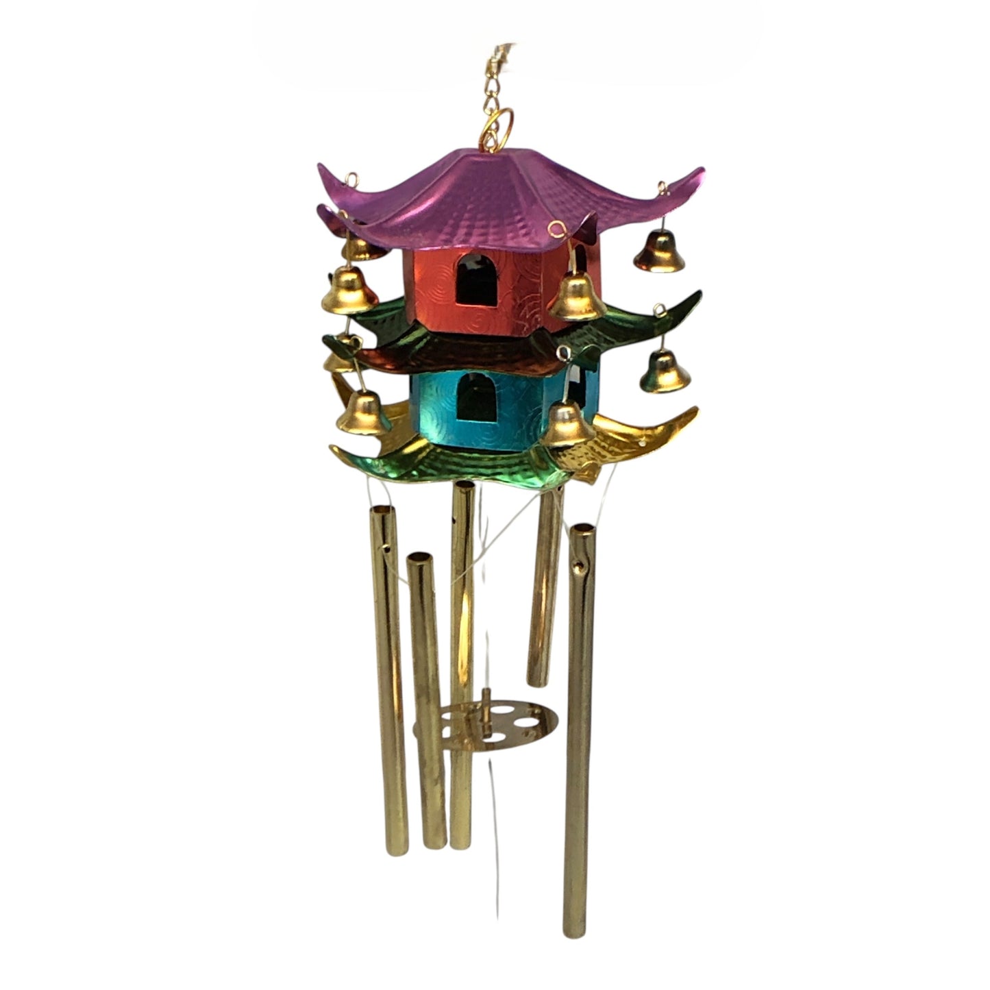 36643 - Pagoda Wind Chime Multi-Color |17-30|