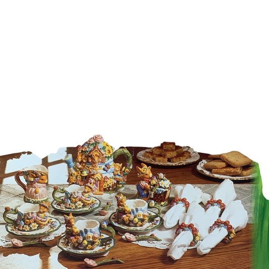 39298 - 19 PC Springtime Tea Set |5-13|