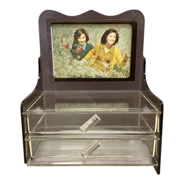 39390 - Sleek Acrylic Picture Frame With Built-In Drawers |18-23|