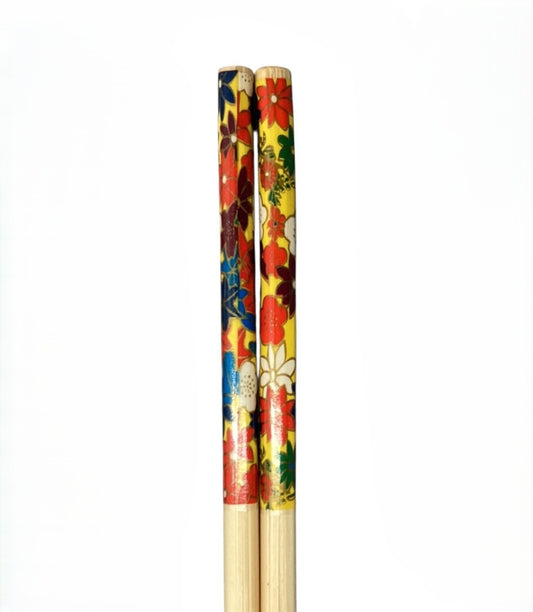 41895 - Multi-Colored Floral Chopsticks Set Of 8 |18-27|