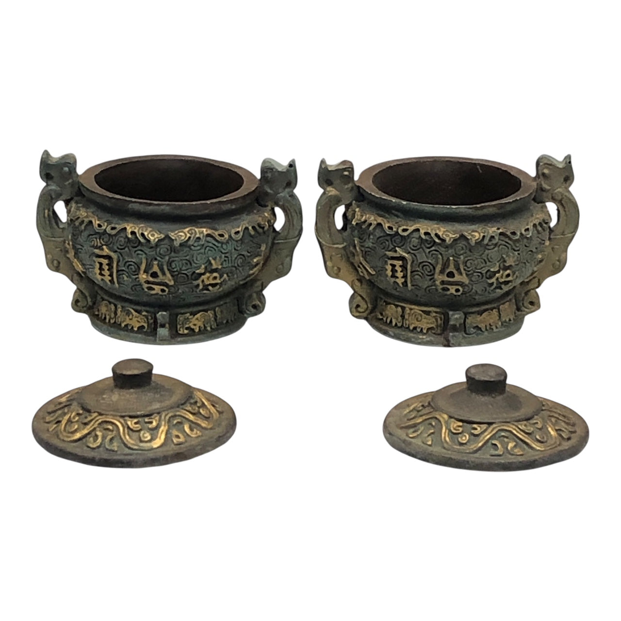 42398 - Set of Two 4" Incense Burners |20-23|