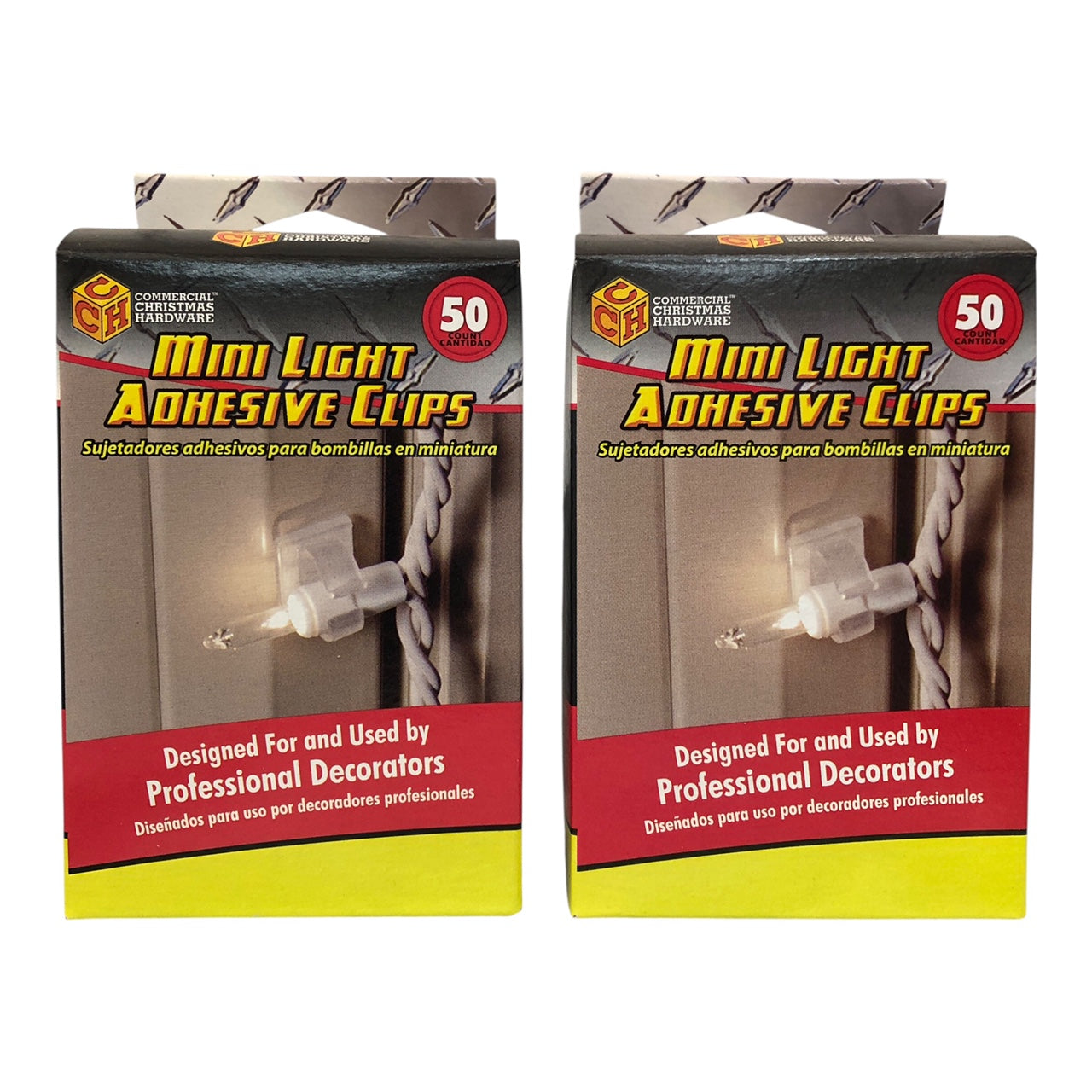 42740 - 2 Pack Mini Light Adhesive Clips 50ct |G-43|