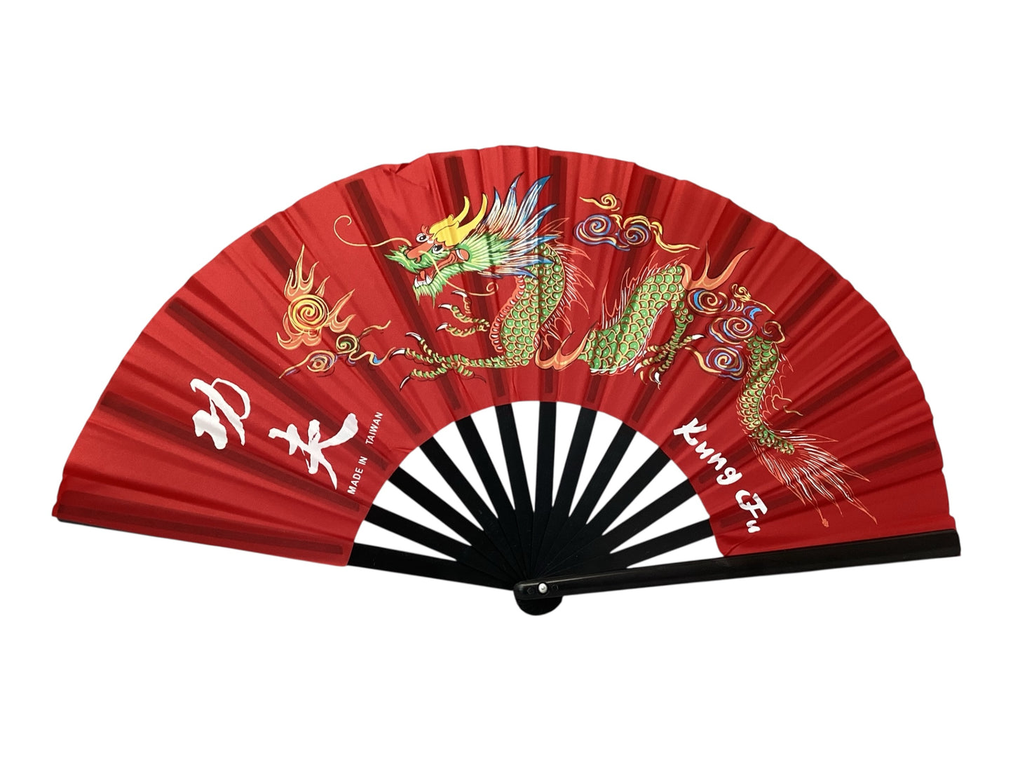 48230 - 14-Inch Red Dragon Hand Fan |12-24.5|