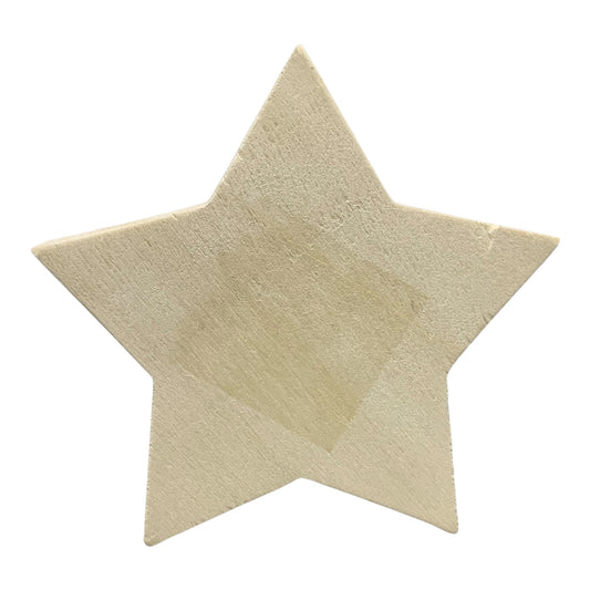 48334 - Charming Wooden Star With Snowflake Design Set Of 4 Home Decor Ornaments |H-3|