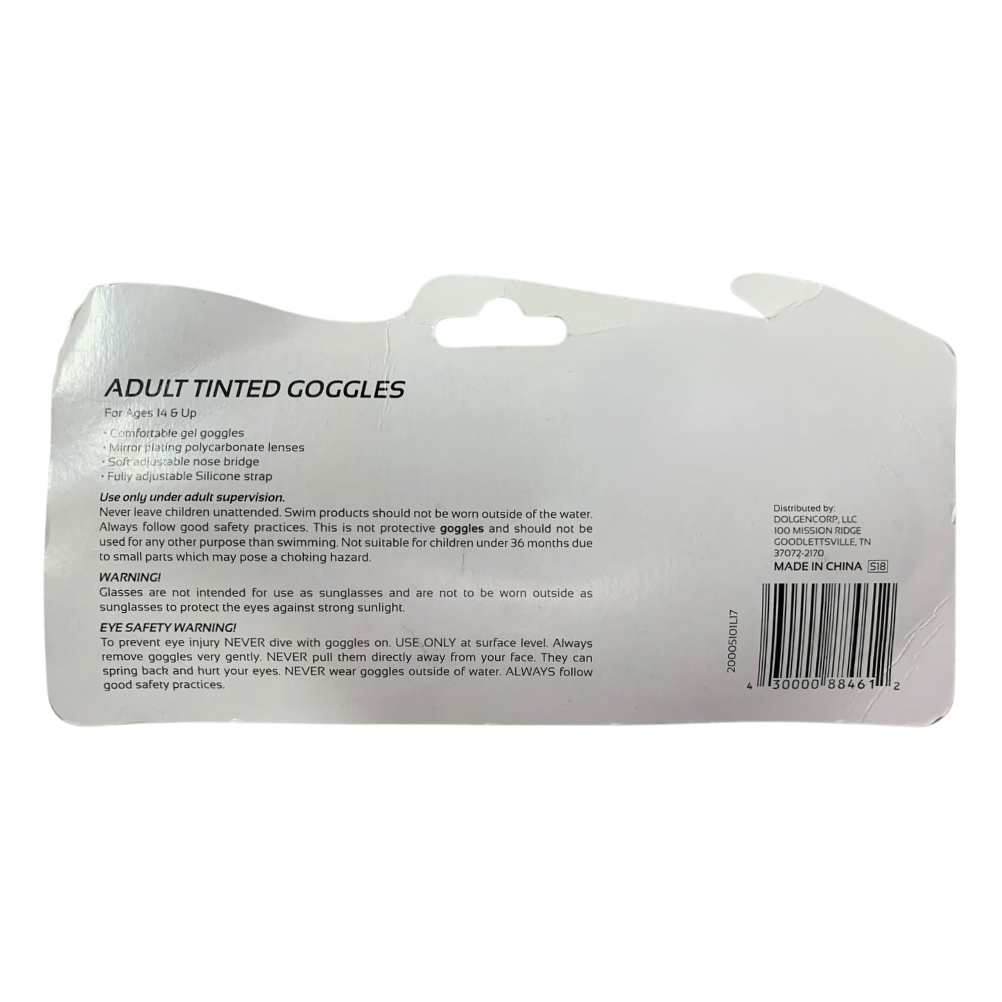 48363 - Adult Tinted Goggles 7" |TBD|