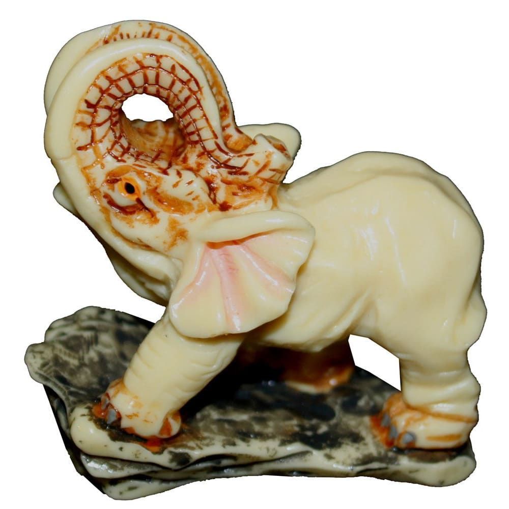 1003 - 3" Faux Ivory Elephant #5 - |Z-89|