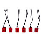 10097 - Necklace Wisdom Red/Black Clay - |Clear-184-191|