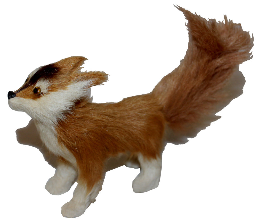 1119 - 5" Brown & White Fur Fox - |Z-30|