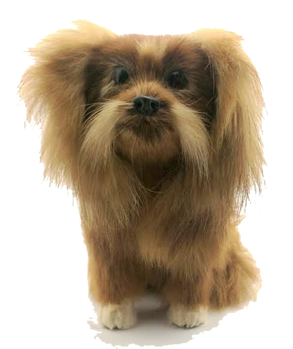 1127 - 6" Brown Fur Dog - Sitting - |Z-33|