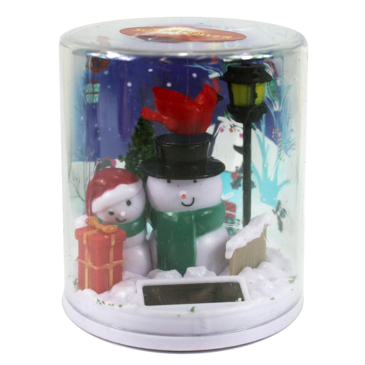 11278 - Solar Mr and Mrs Snowman and Ca - |R-87/R-18|