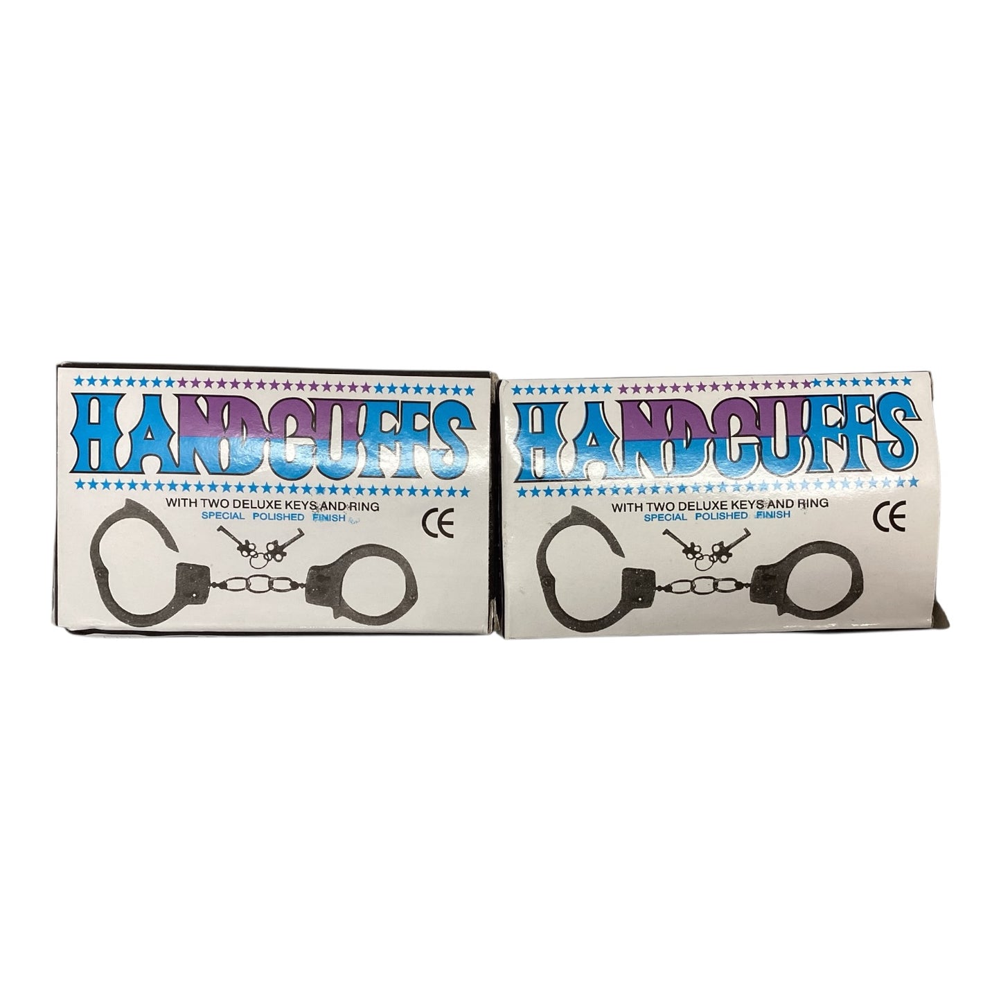 1150 - Set of 2 Handcuffs Silver Toy Grade |84|