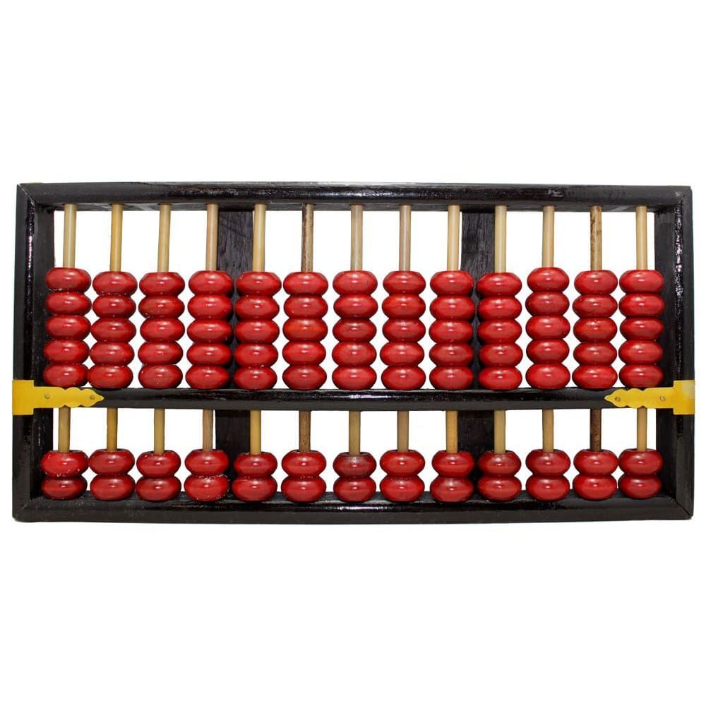 1166 - Vintage Chinese Abacus - Wood - 6"x12" - |13-19|