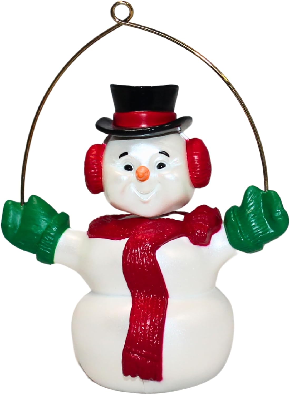 12169 - Hallmark 1989 Wiggly Snowman Christmas Ornament Features Movement - |Pod 1-74|