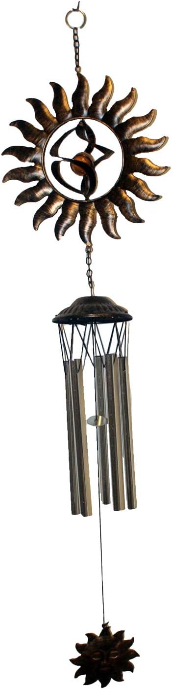 1247 - 30" Bronze Sun Windchime - |G-7|