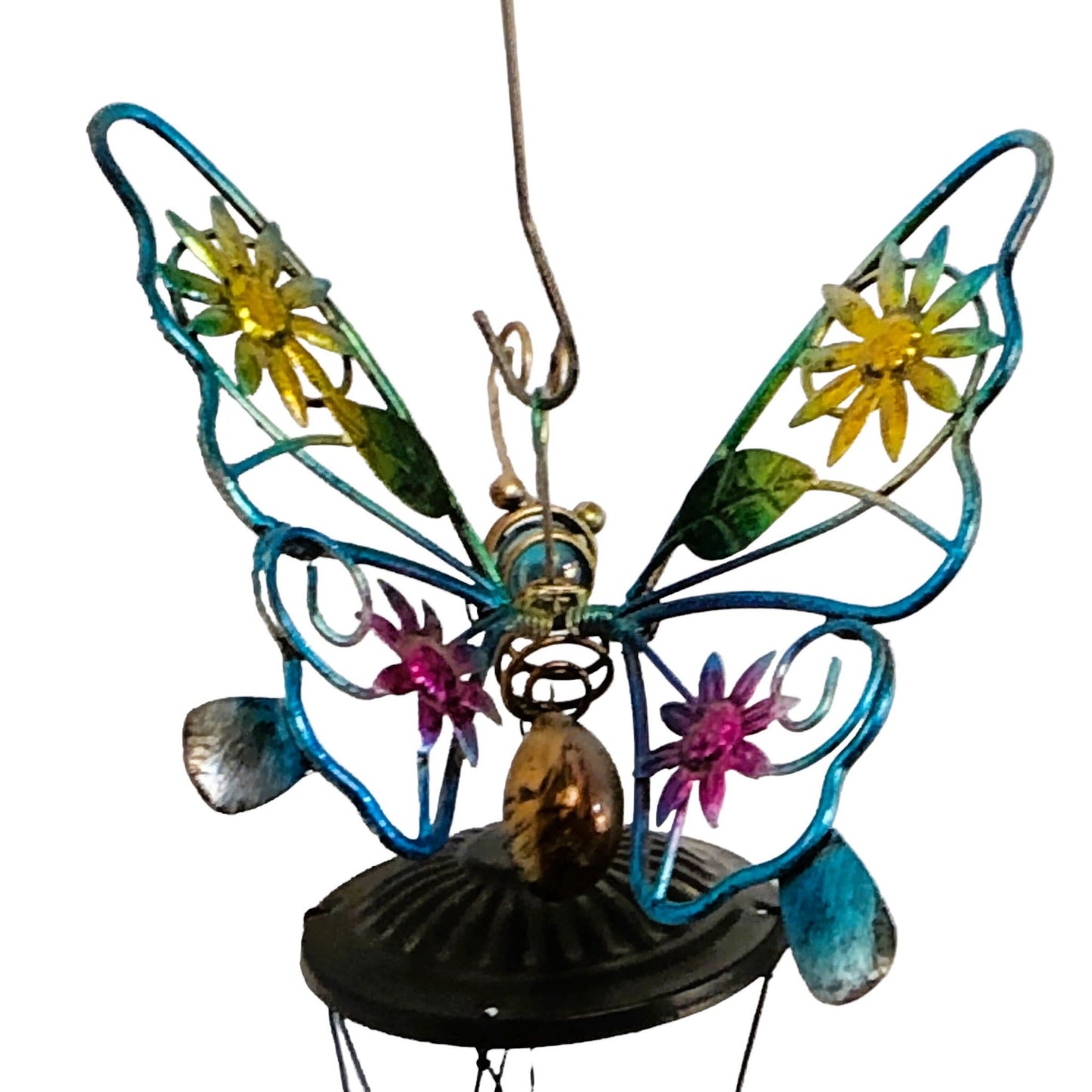 1317 - Multi-Color Butterfly Windchime |G-6|