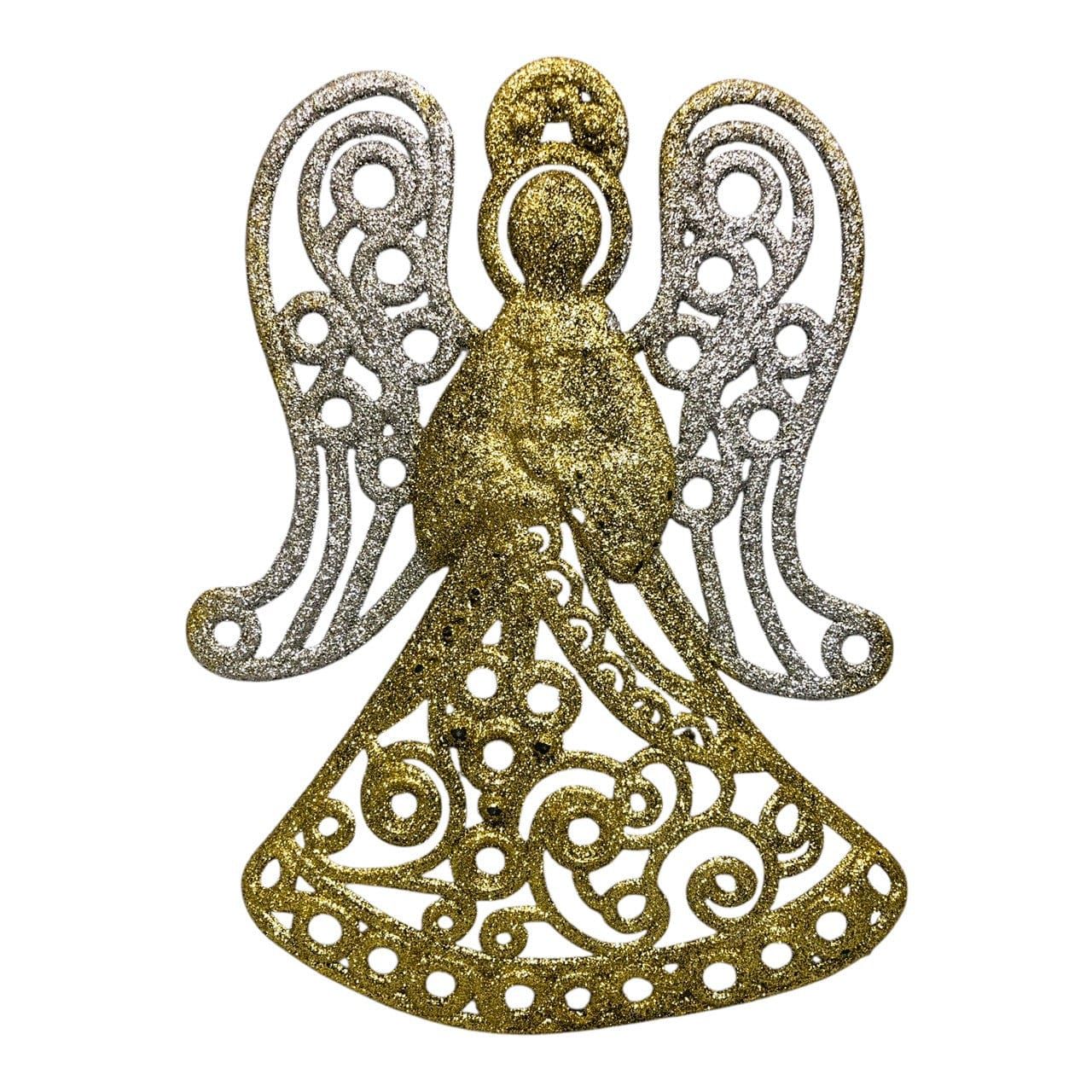 1319 - 10" Gold and Silver Angel Christmas Ornament for Holiday Tree Decor |Pod 2-73|