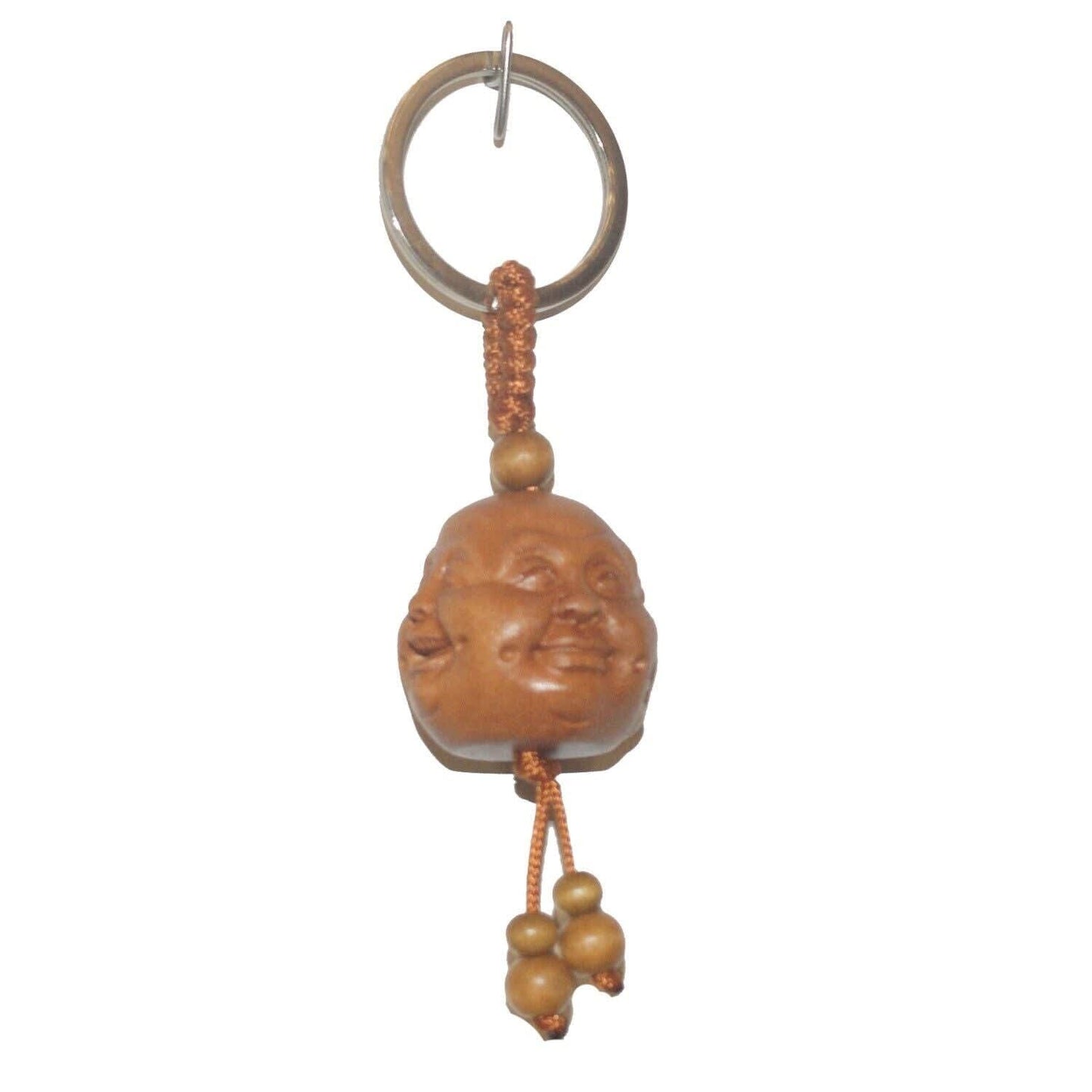 1367 - Wood Spiritual Keychain Buddha - |DVD-37|