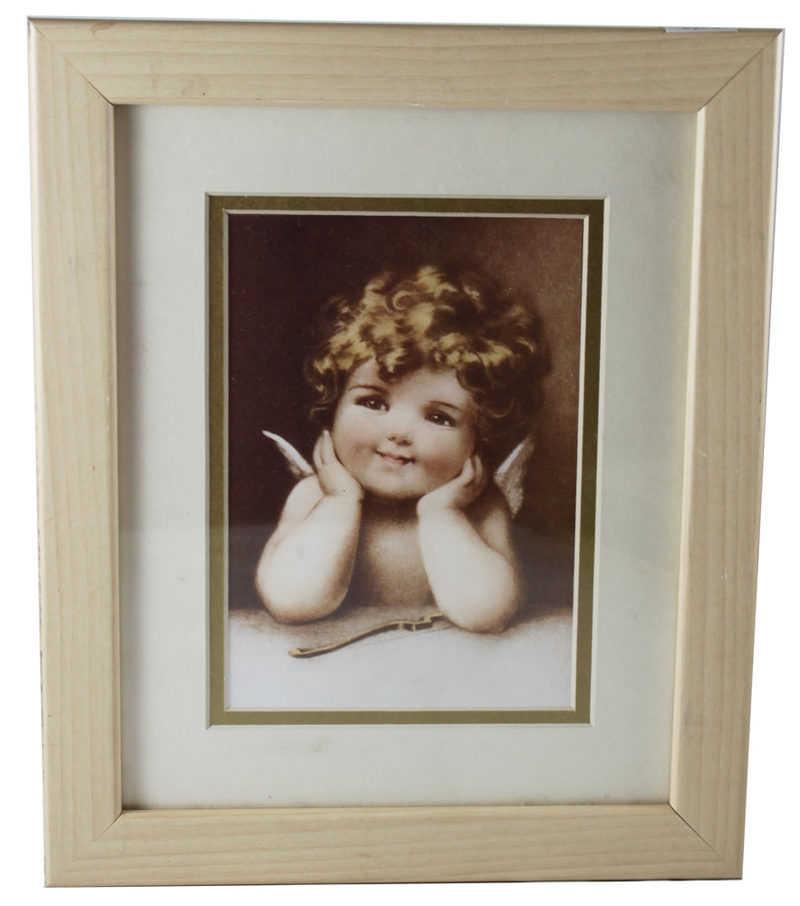 13883 - 9x12 Angel Cherub Framed Print |16-21|