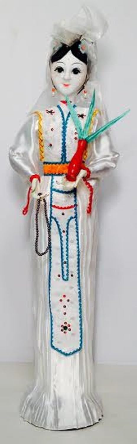 13913 - 24" White Woman Doll - Vase - |X-66|