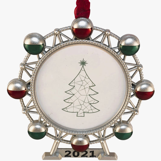14838 - 2021 Ferris Wheel Ornament 3.5" |Pod 1-62|