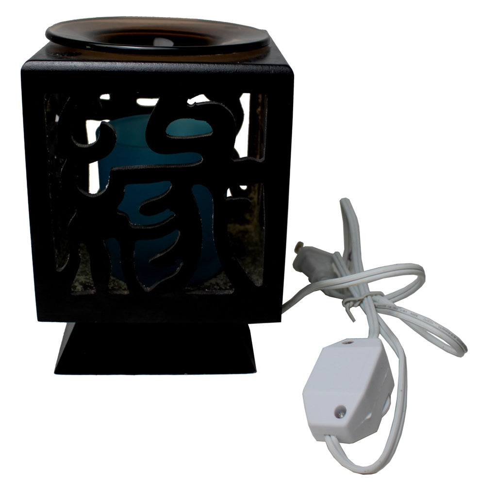 15214 - Premium Wooden Fragrance Oil Lamp Essential Oil Burner for Home Garden Decor and Scenting Options |13-18|