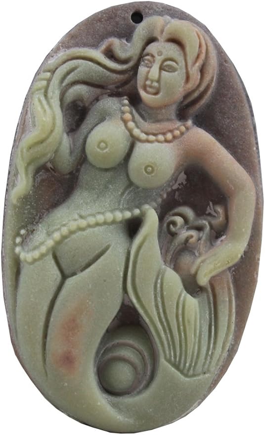 1535 - Mermaid Pendant - |Clear-15|