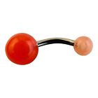 15361 - Dark Pink Ball Belly Ring
