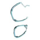 15592 - Pair of Industrial Bracelets 9" - |Clear-95|