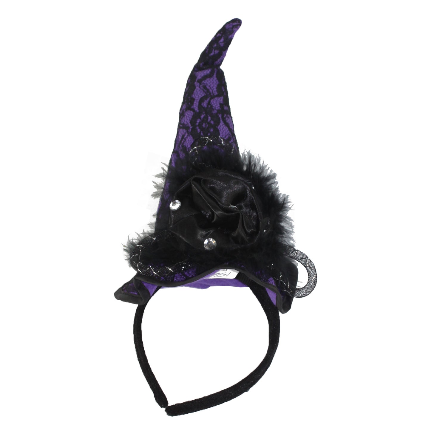 1567 - Purple Witch Hat Headband w/Lac - |Pod 2-68|