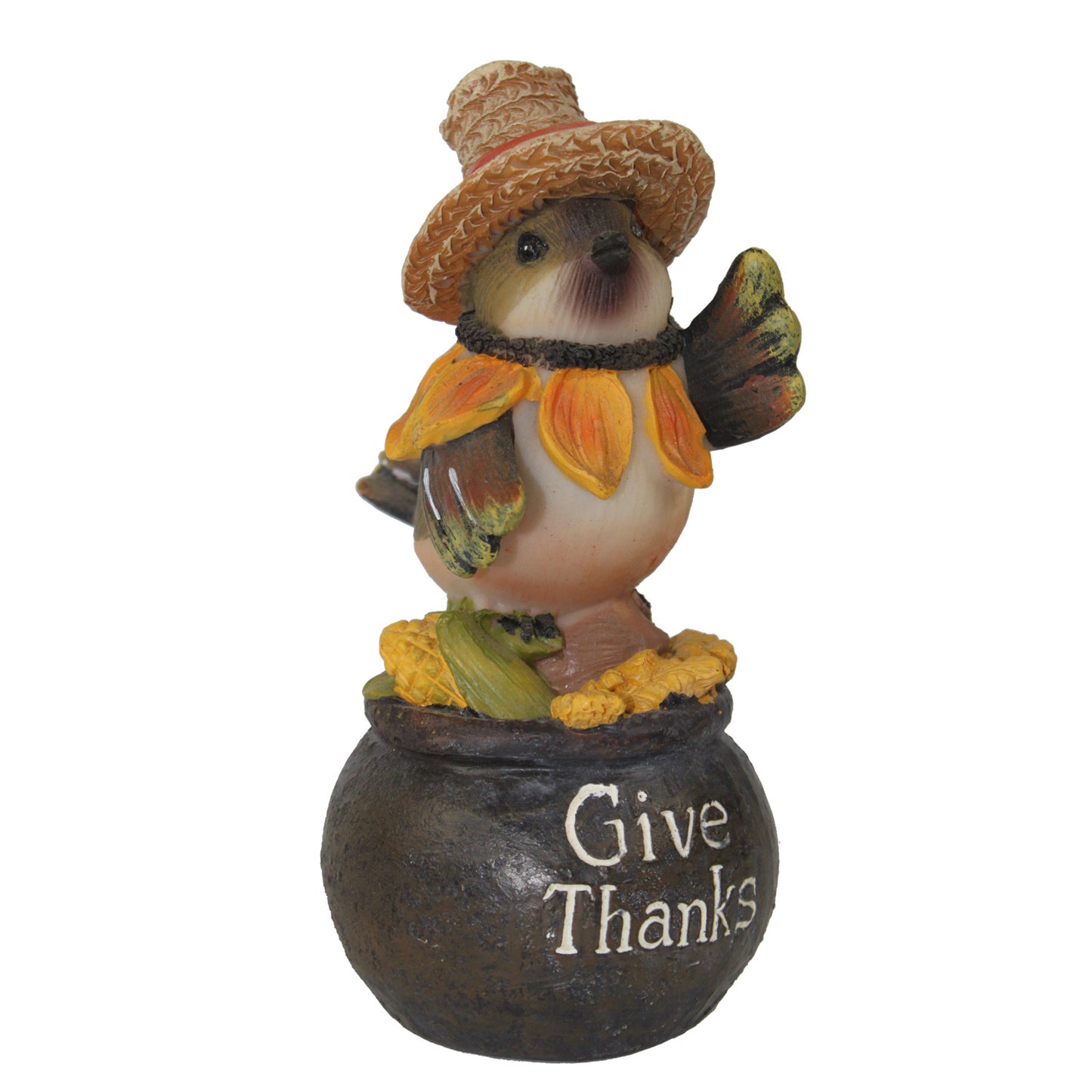16036 - 5 Inch Colorful Thanksgiving Bird Figurine |Pod 1-10|