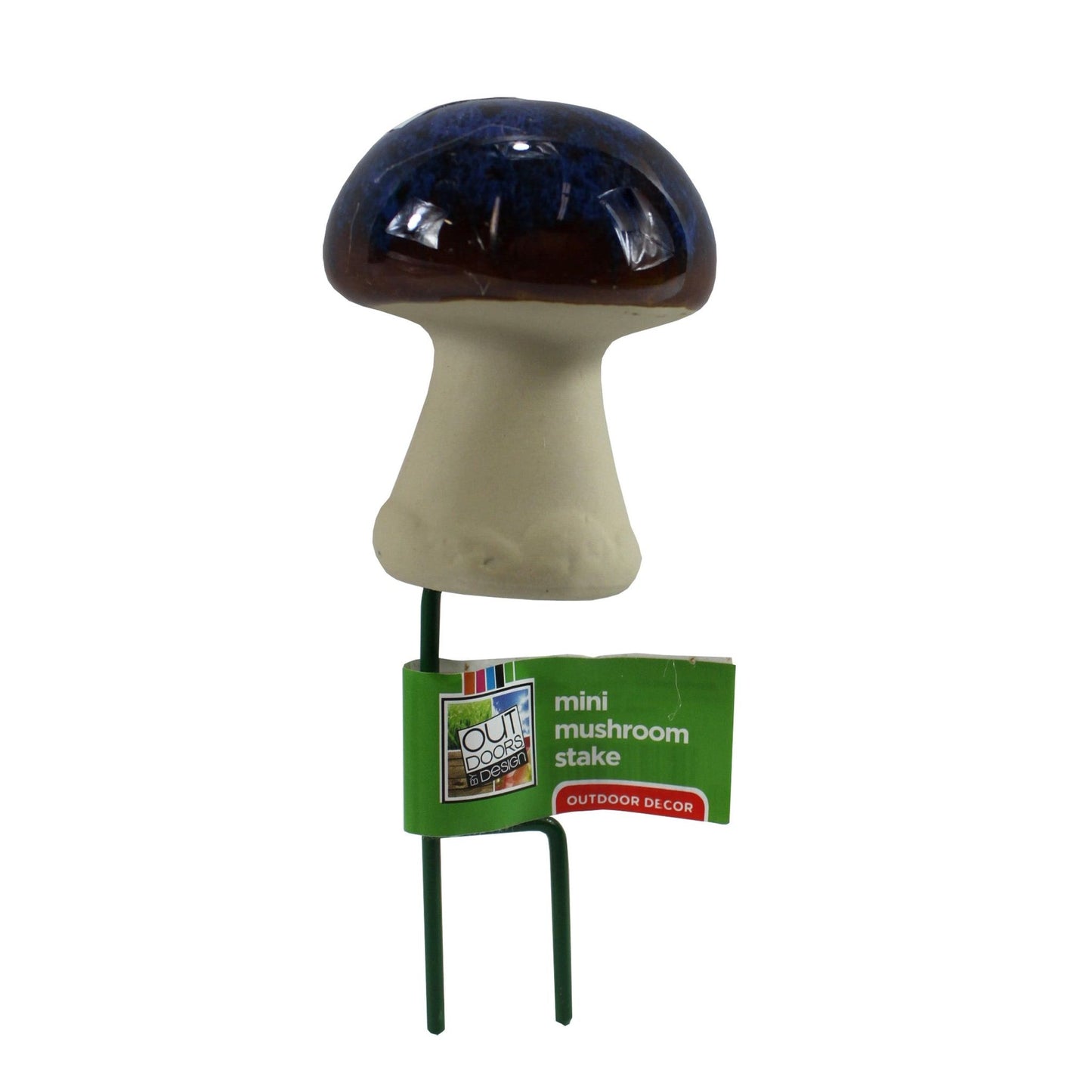 1603 - 3" Ceramic Mushroom Blue |17-26|