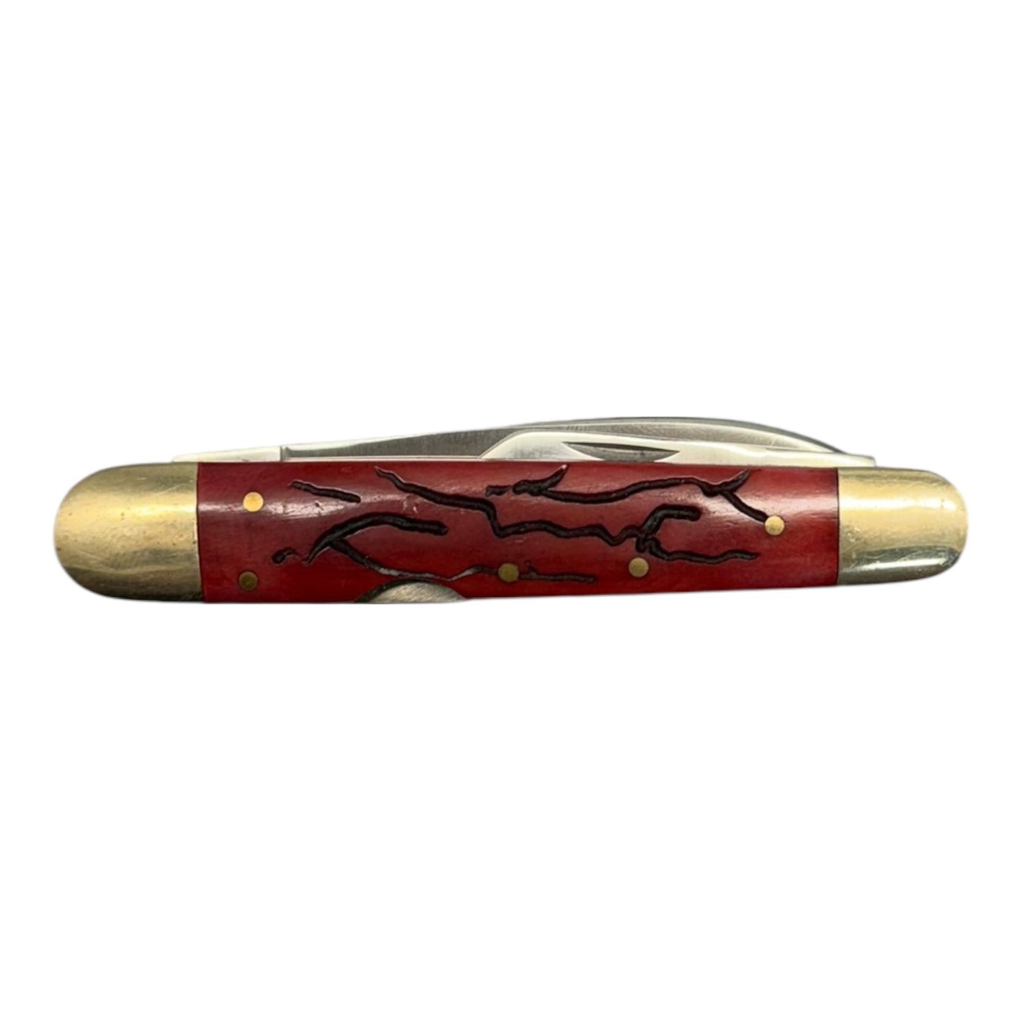 16351 - 4" Frost 3 Red Folding Knife |Store|